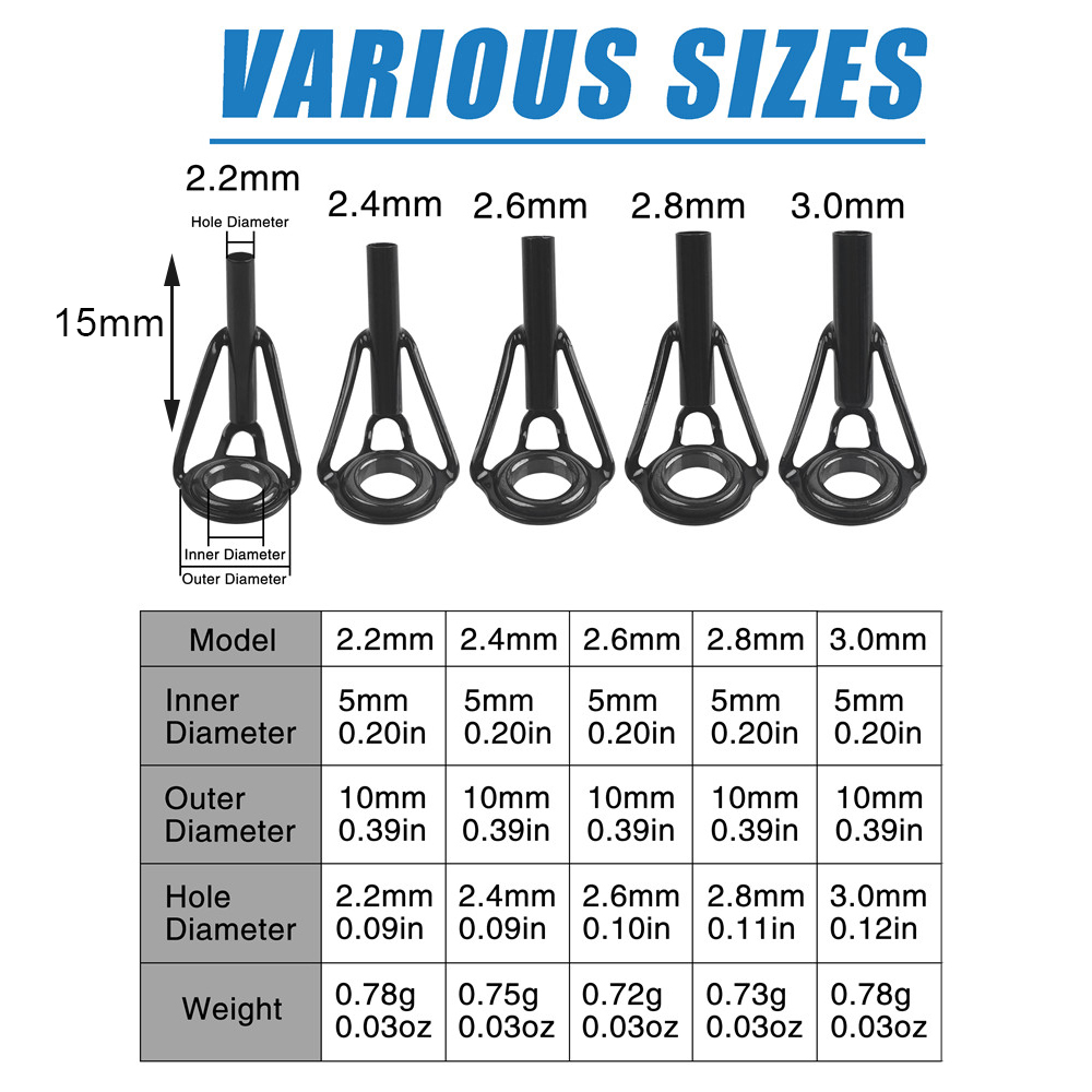 Fishing Rod Guides Fishing Rod - Fishing Rod Tip Replacement avis et prix