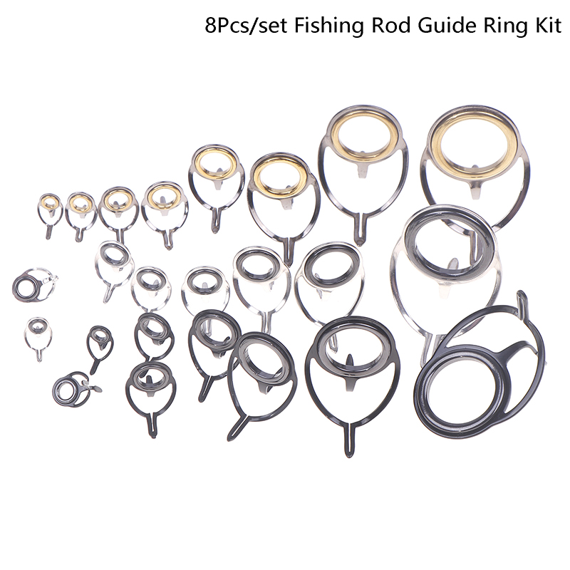 8Pcs Fishing Tackle Stainless  - Fishing Rod Guide Replacement avis et prix