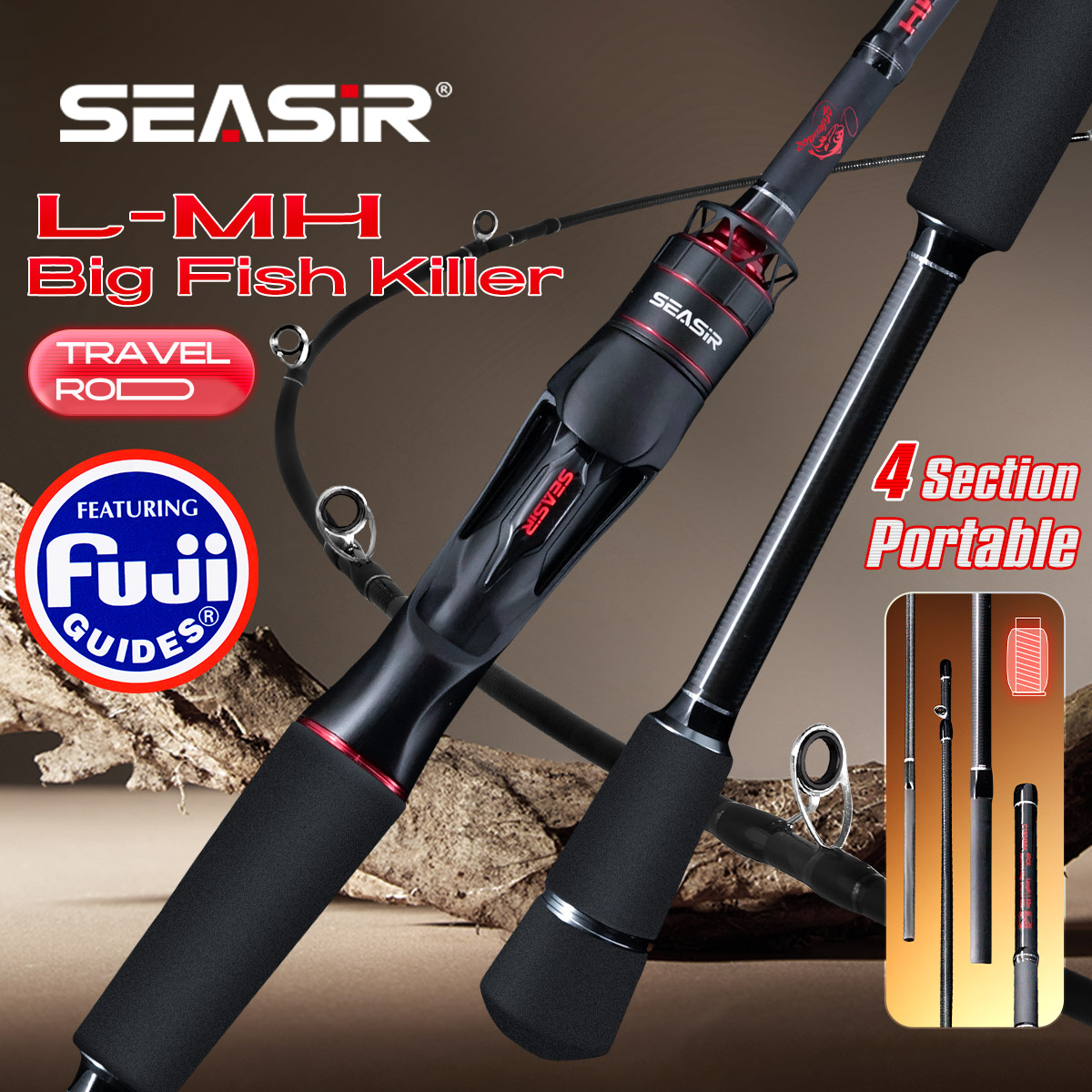 Seasir Salminus XF M/MH Spinin - Fishing Rod Surf avis et prix