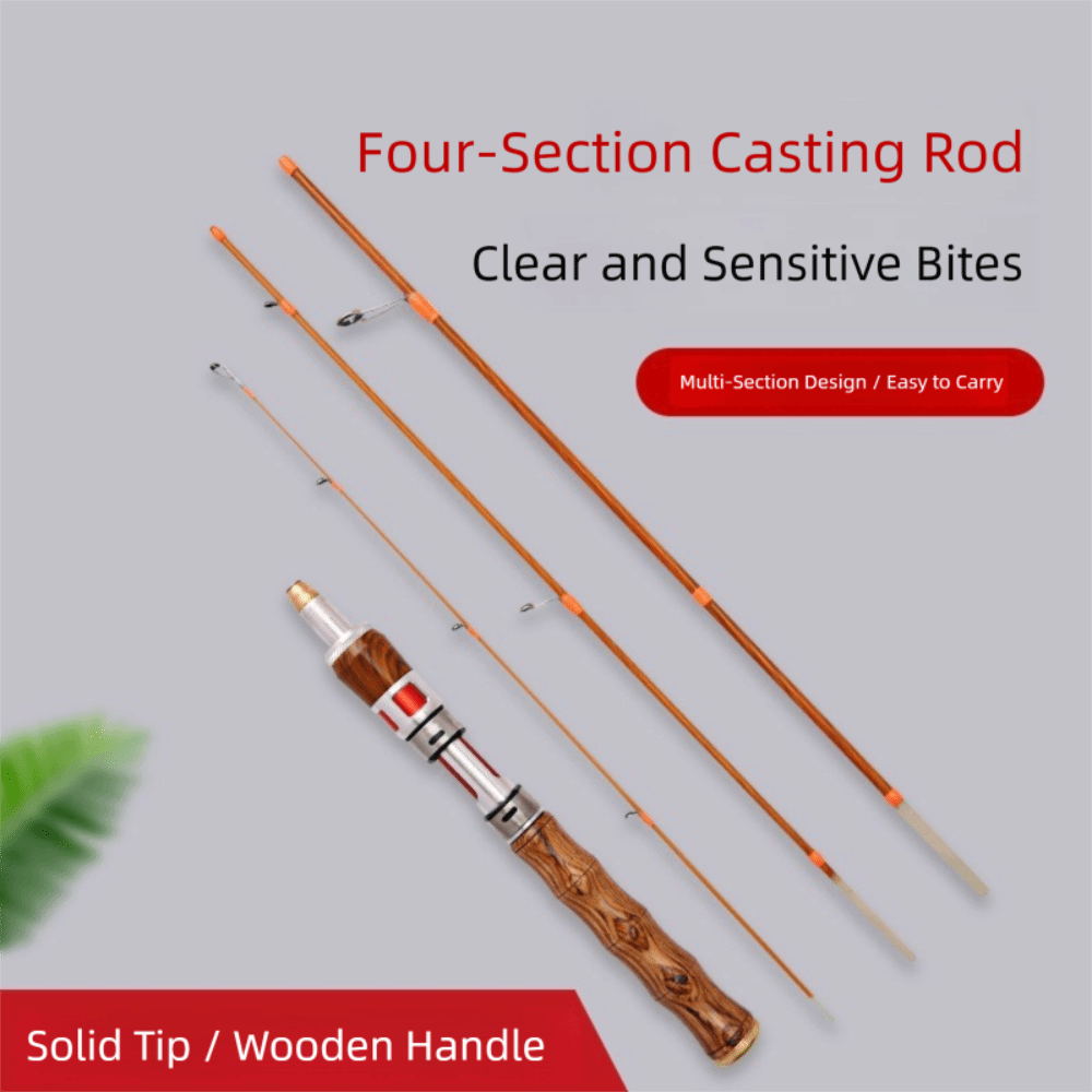 High Quality 4 Sections Spinni - Fishing Rod Carbon Fiber avis et prix