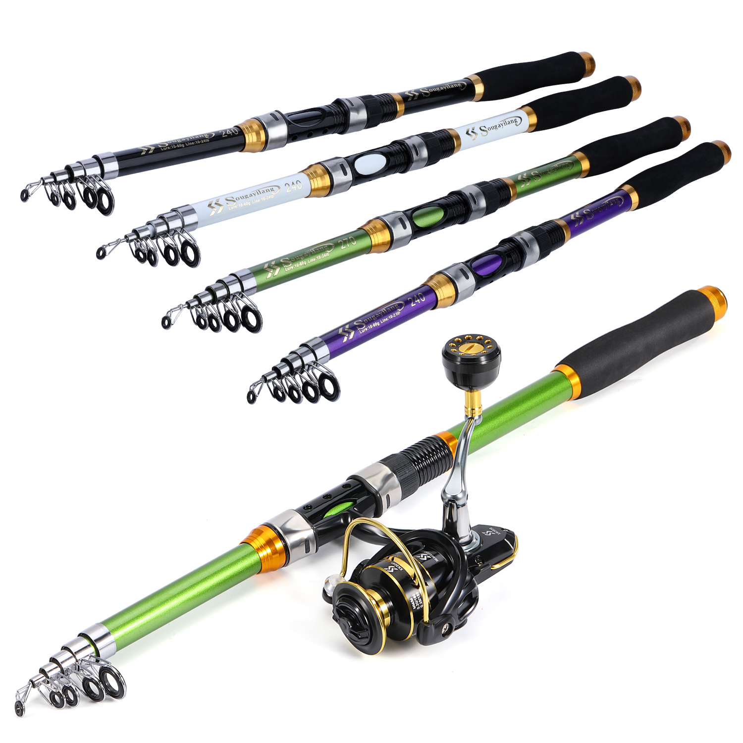 Sougayialng spinning fishing r - Fishing Rod Spinning avis et prix