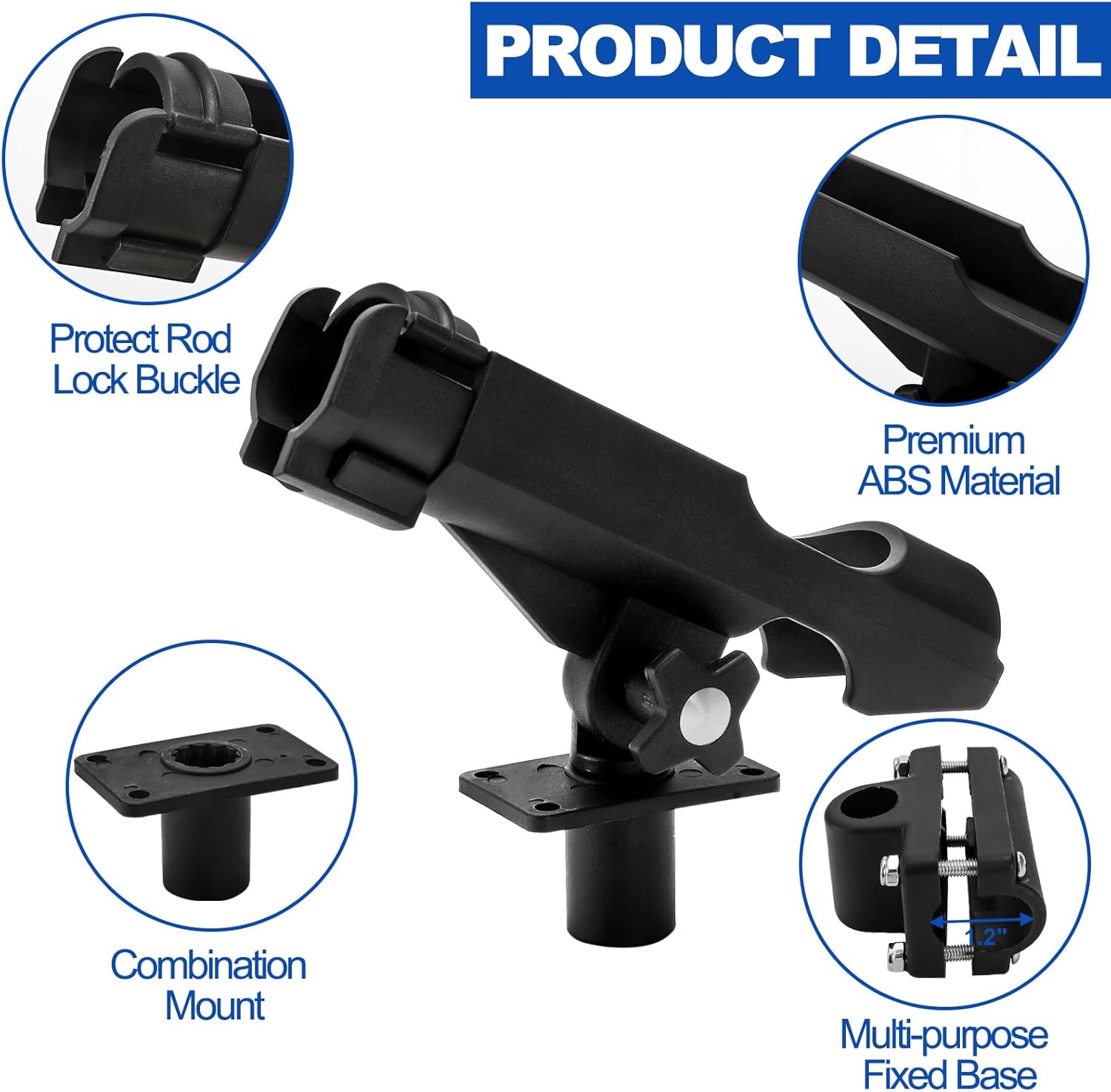 2 Pack Fishing Rod Holder with - Fishing Rod Boat avis et prix