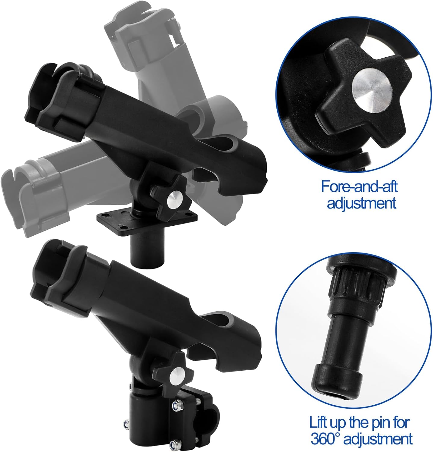 2 Pack Fishing Rod Holder with - Fishing Rod Boat avis et prix