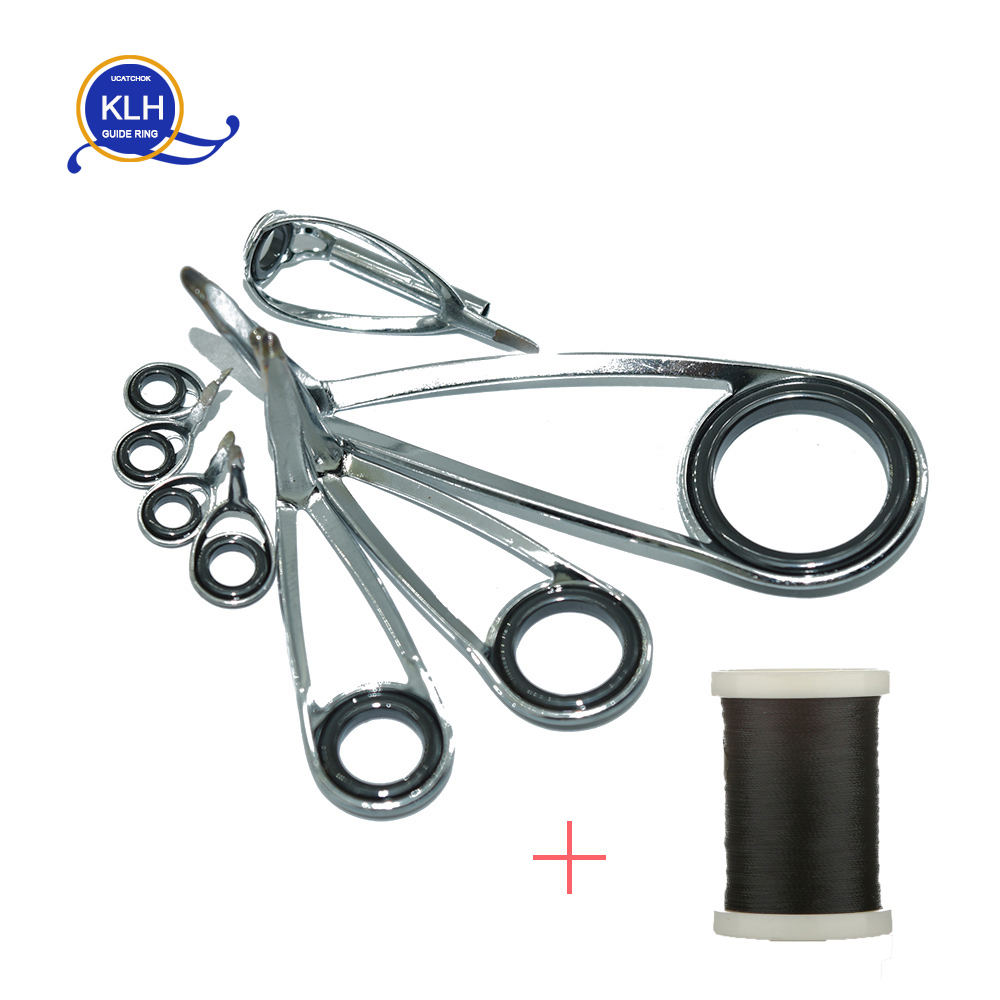 8pcs/Kit KLH Bracket Stainless - Fishing Rod Building Kit avis et prix