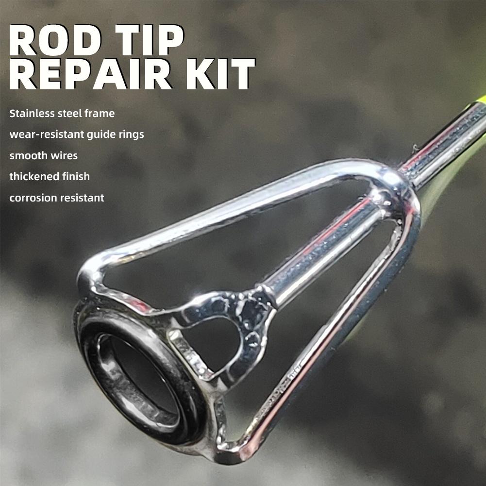 Rod Tip Repair Kit 10pcs Fishi - Fishing Rod Guide Replacement avis et prix