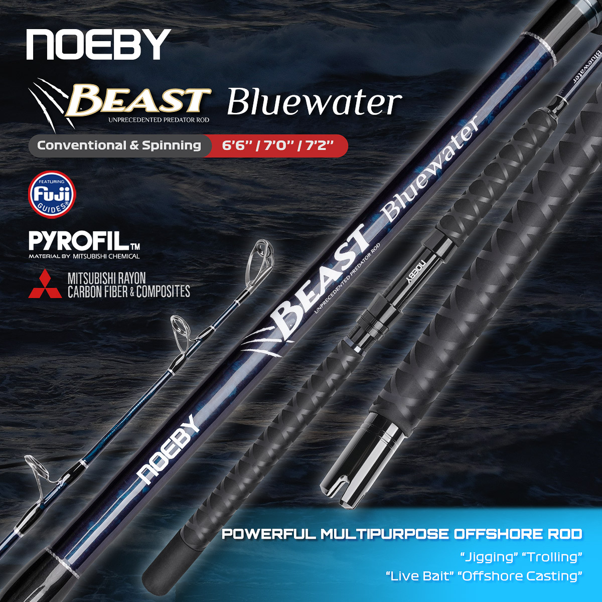 Noeby Beast Offshore Casting F - Fishing Rod Surf avis et prix