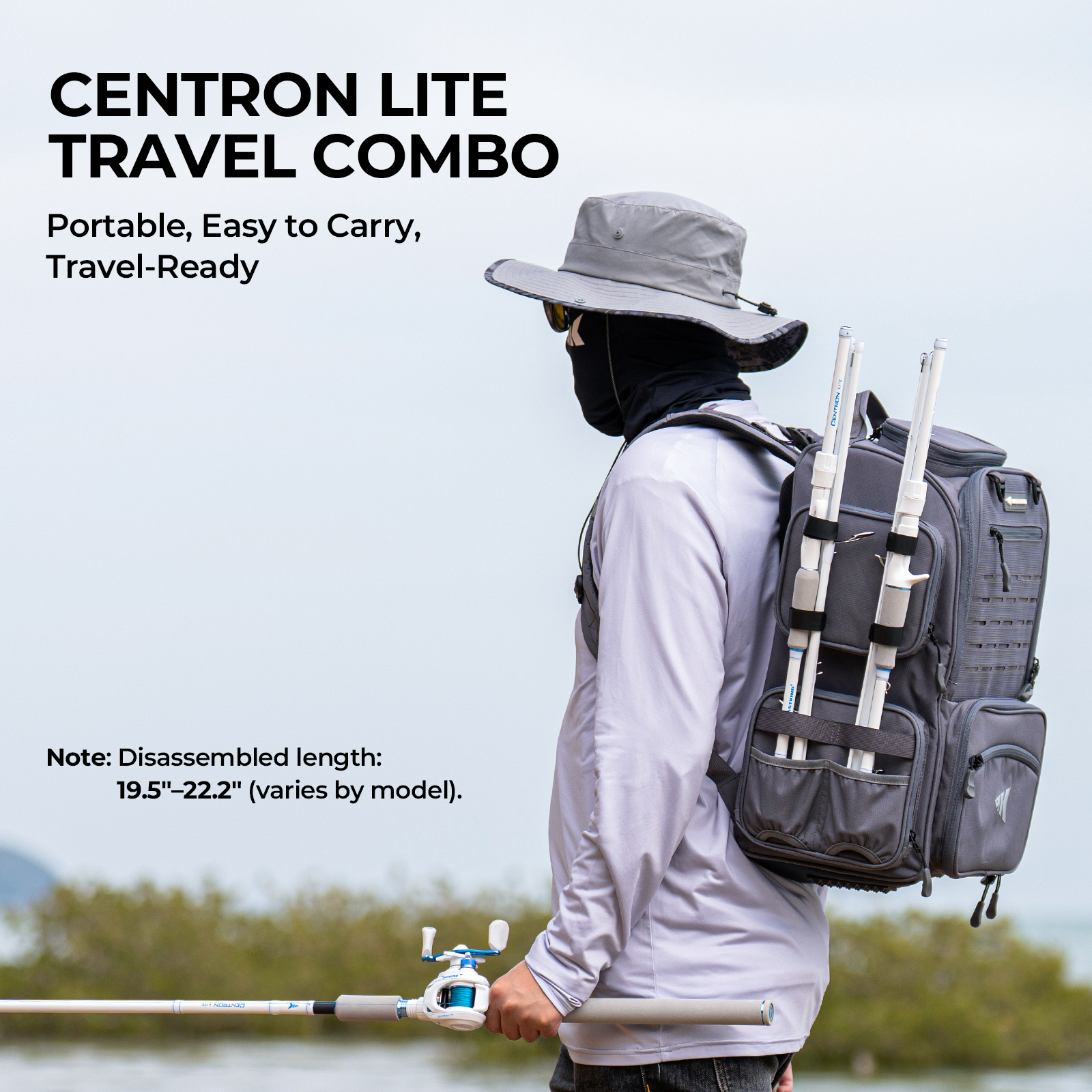 KastKing Centron Lite Travel C - Fishing Rod Combo avis et prix