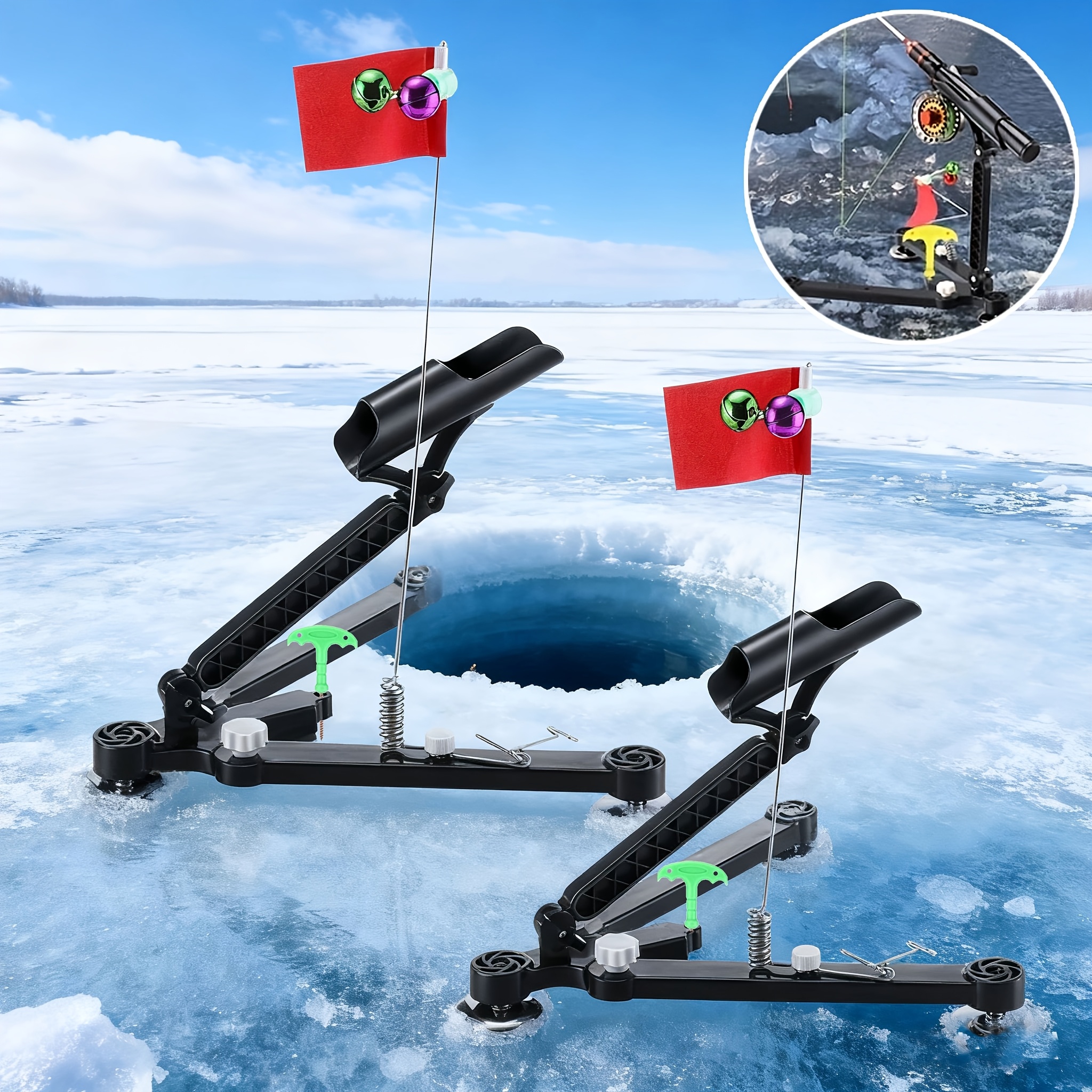 Foldable Ice Fishing Rod Holde - Fishing Rod Ice avis et prix