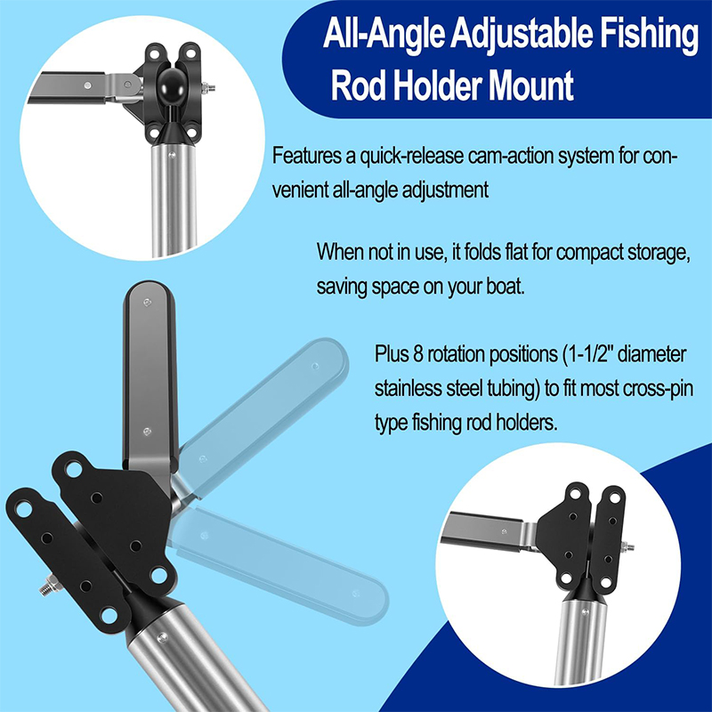 All-Angle Adjustable Fish Rod  - Fishing Rod Boat avis et prix