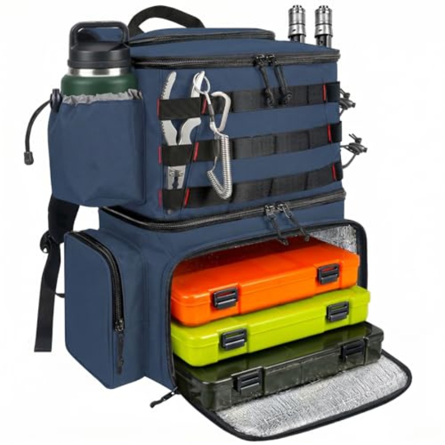 Fishing Backpack, Water Resist - Fishing Rod Holder avis et prix