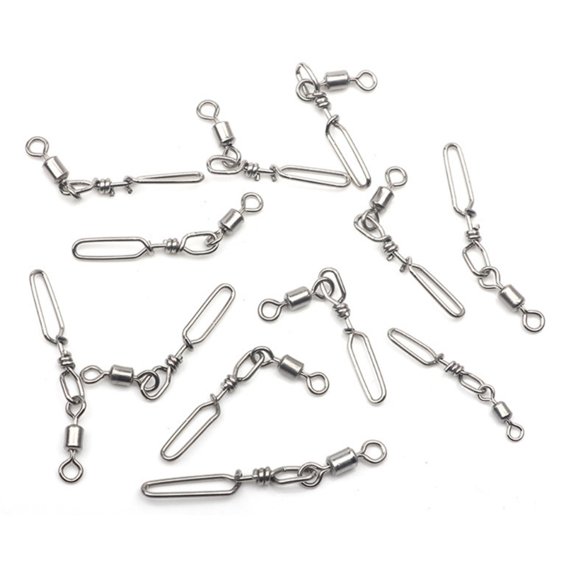 10Pcs Stainless Steel Quick Sn - Fishing Rod Casting avis et prix