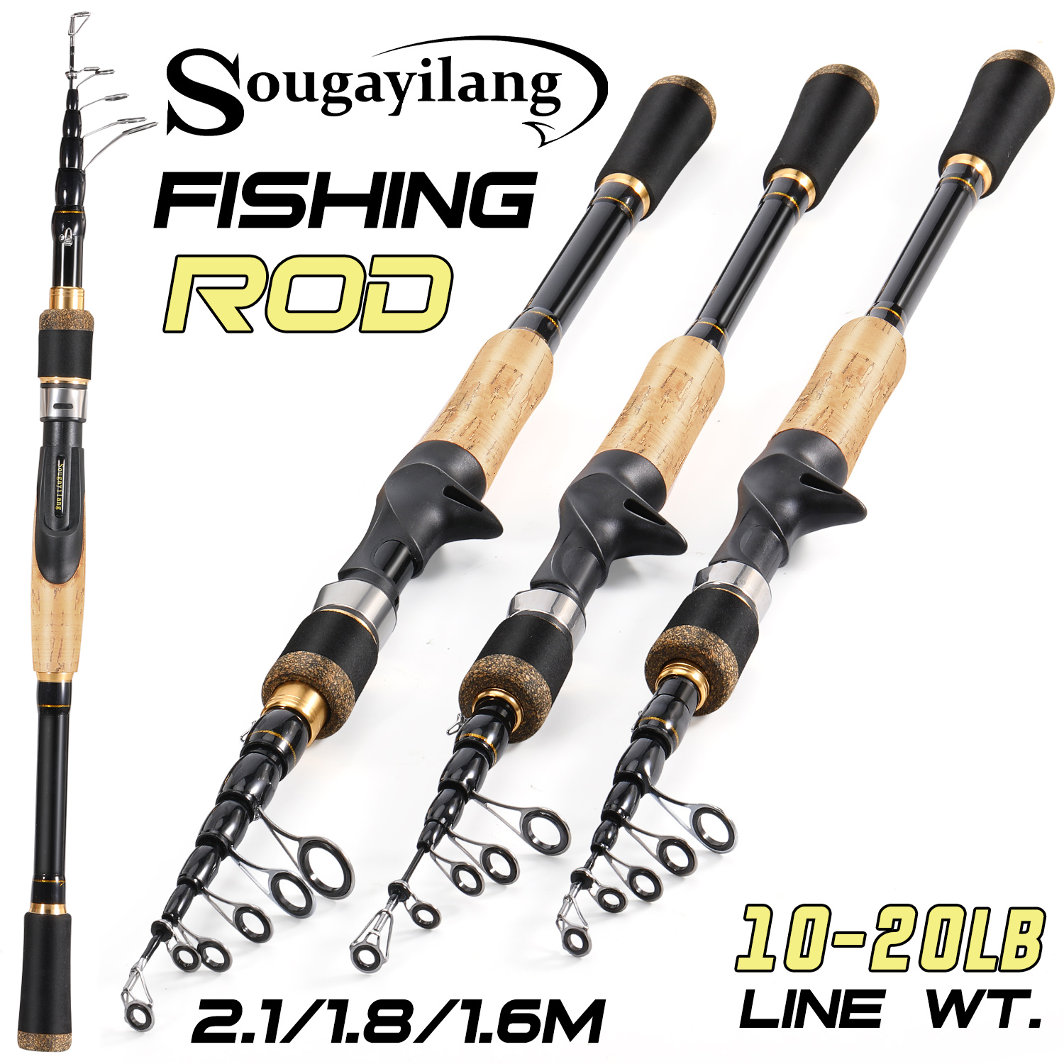 Sougayilang Telescopic Fishing - Fishing Rod Surf avis et prix