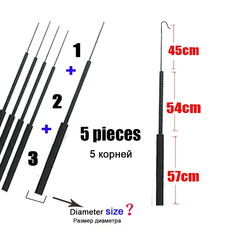 4.1mm-6.4mm 5 pieces Fishing r - Fishing Rod Tip Replacement avis et prix