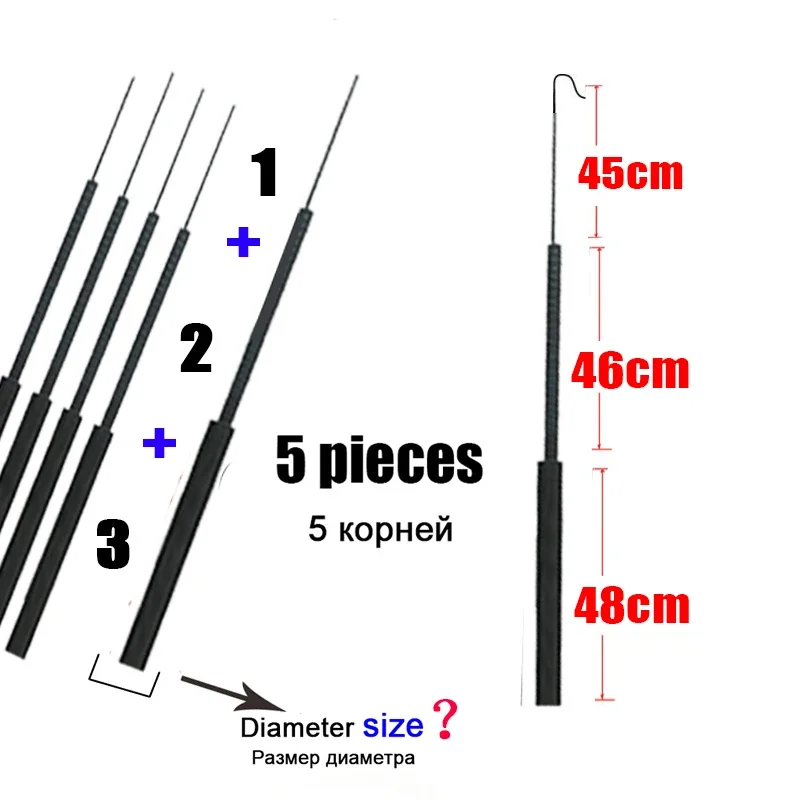 4.1mm-6.4mm 5 pieces Fishing r - Fishing Rod Tip Replacement avis et prix
