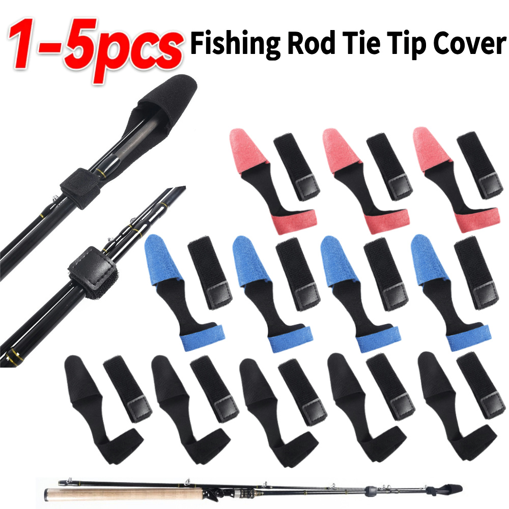 1-5PCS Fishing Rod Tie Tip Cov - Fishing Rod Case avis et prix