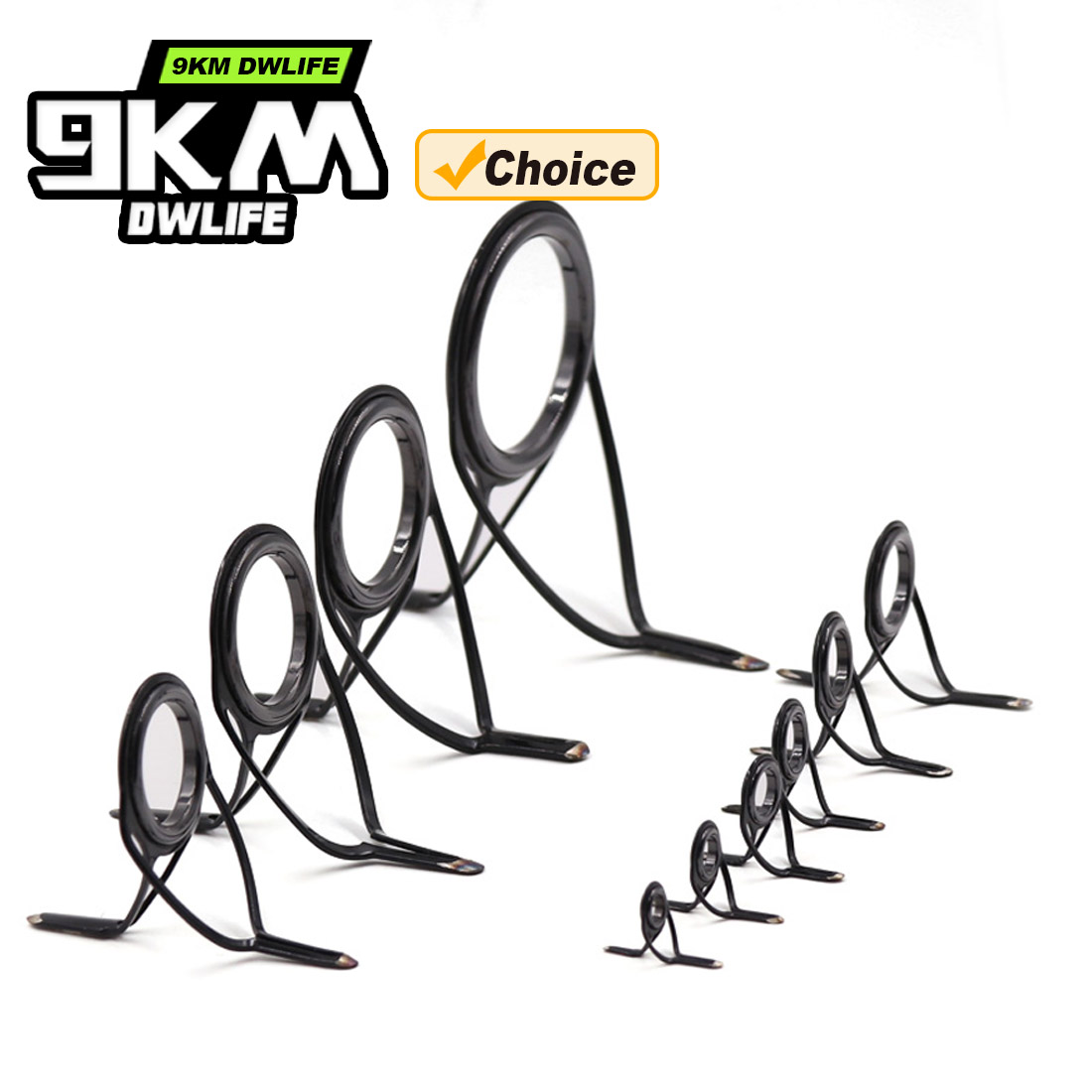 9KM OB Curved Rod Guide Kit 10 - Fishing Rod Guide Replacement avis et prix