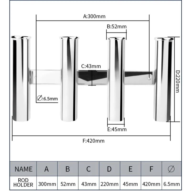 Stainless Steel 4 Tubes Rod ho - Fishing Rod Rack avis et prix