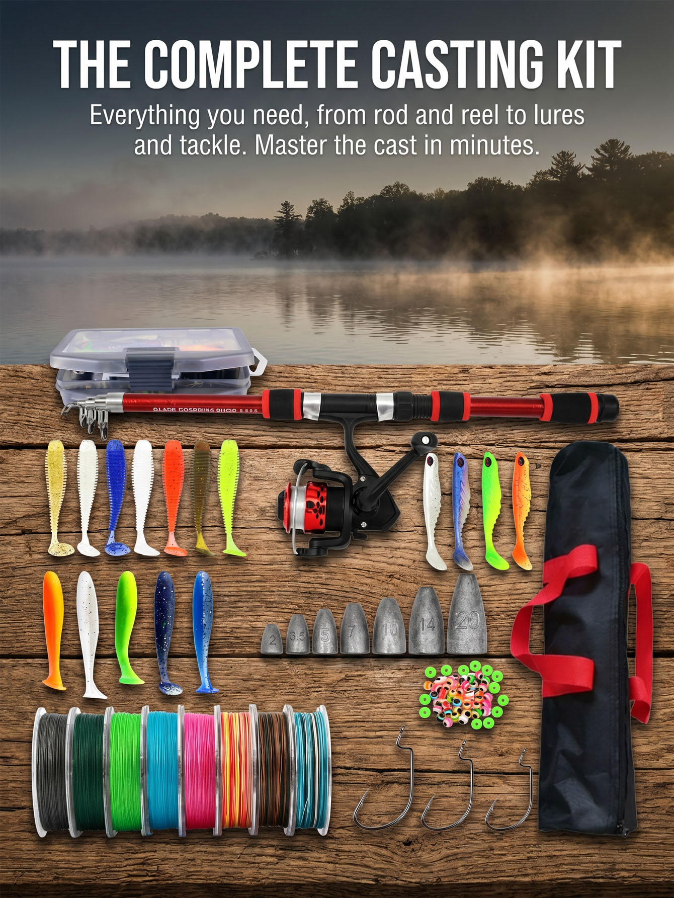 Fishing Rod Reel Combos Collap - Fishing Rod Combo avis et prix