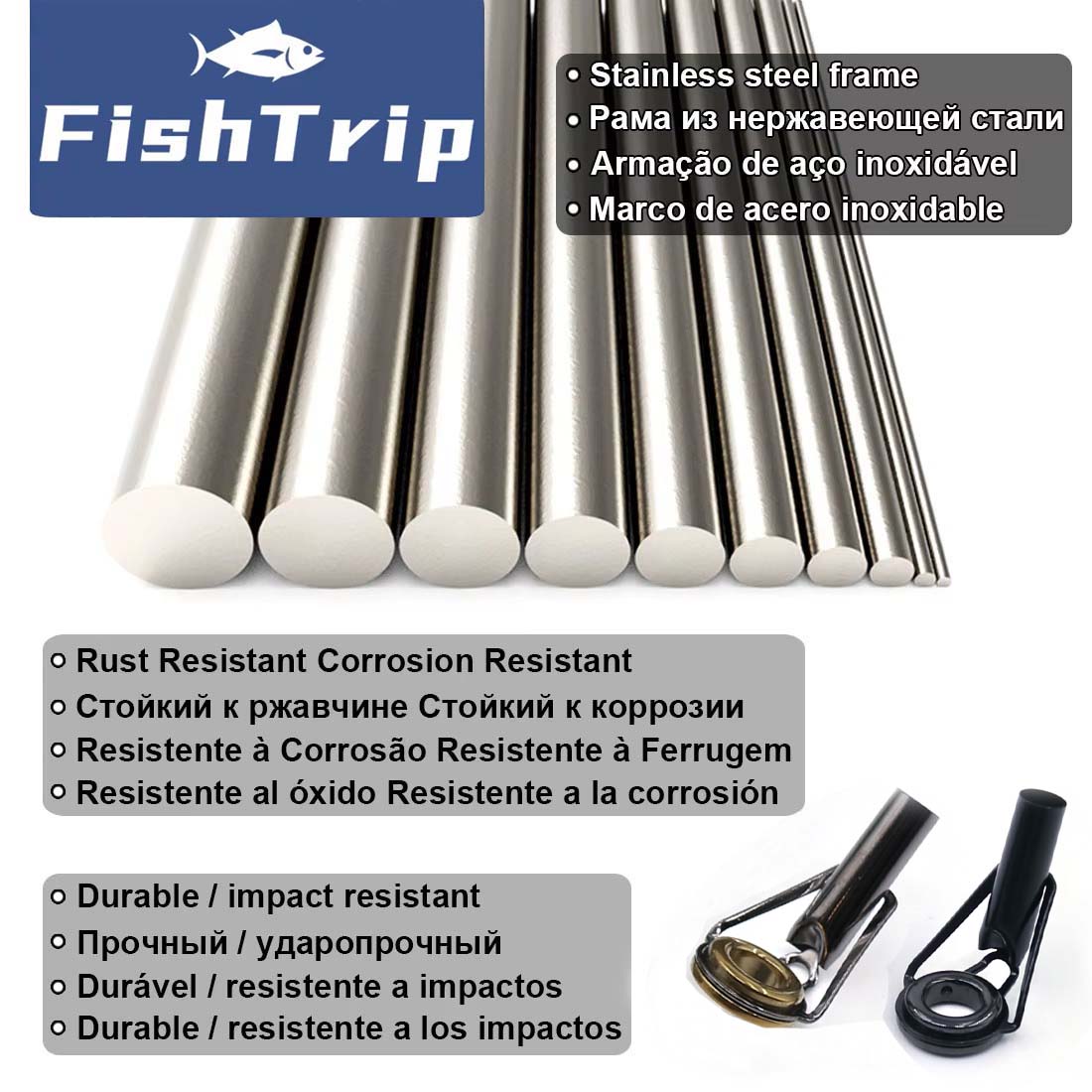 FishTrip Rod Tip Repair Kit 5~ - Fishing Rod Tip Replacement avis et prix