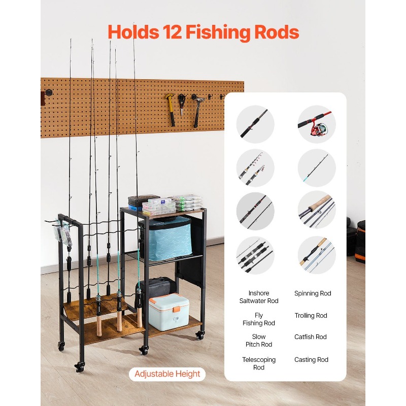 12 Pole Fishing Rod Holder Fis - Fishing Rod Holder avis et prix