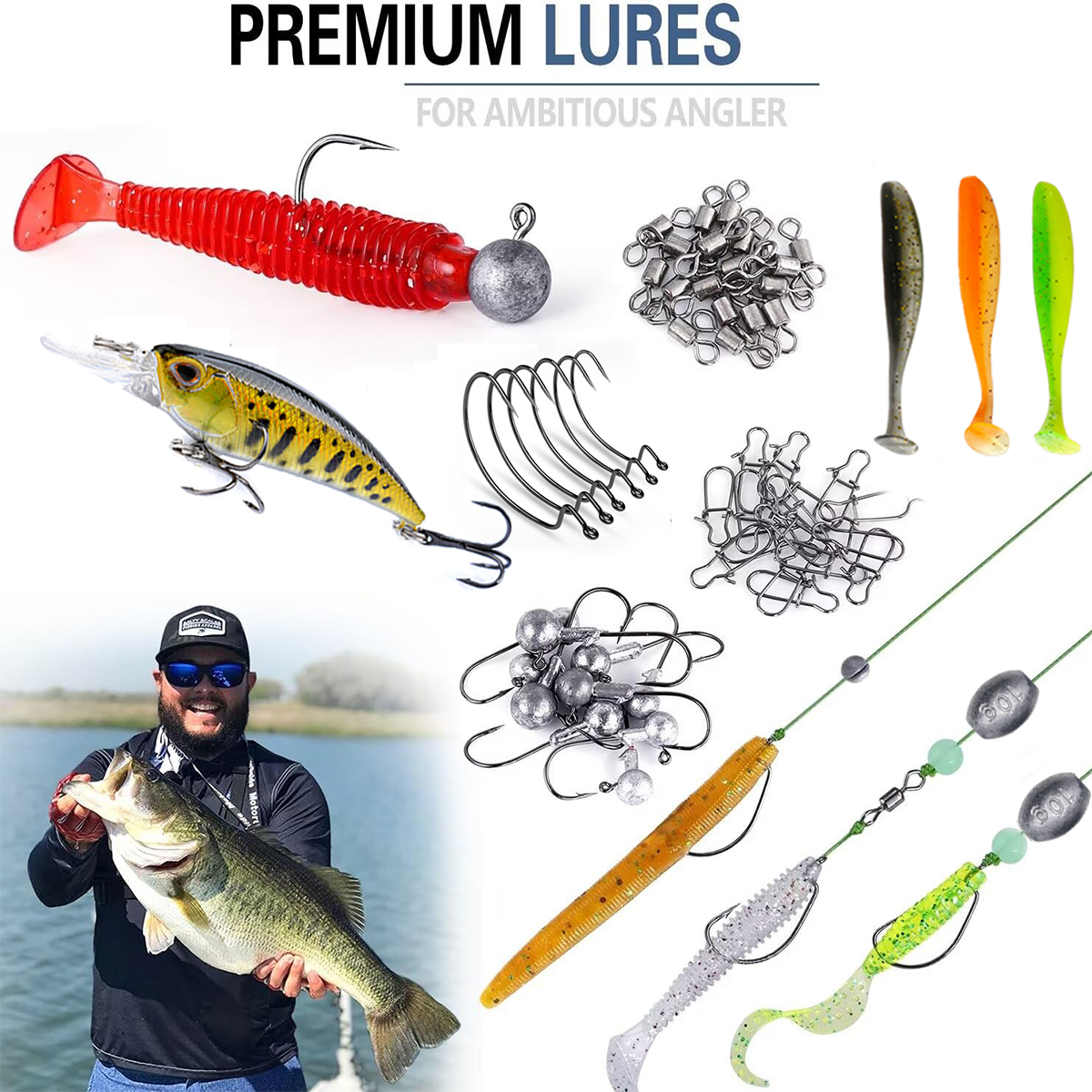 Fishing Pole Set Full Kits Wit - Fishing Rod Combo avis et prix