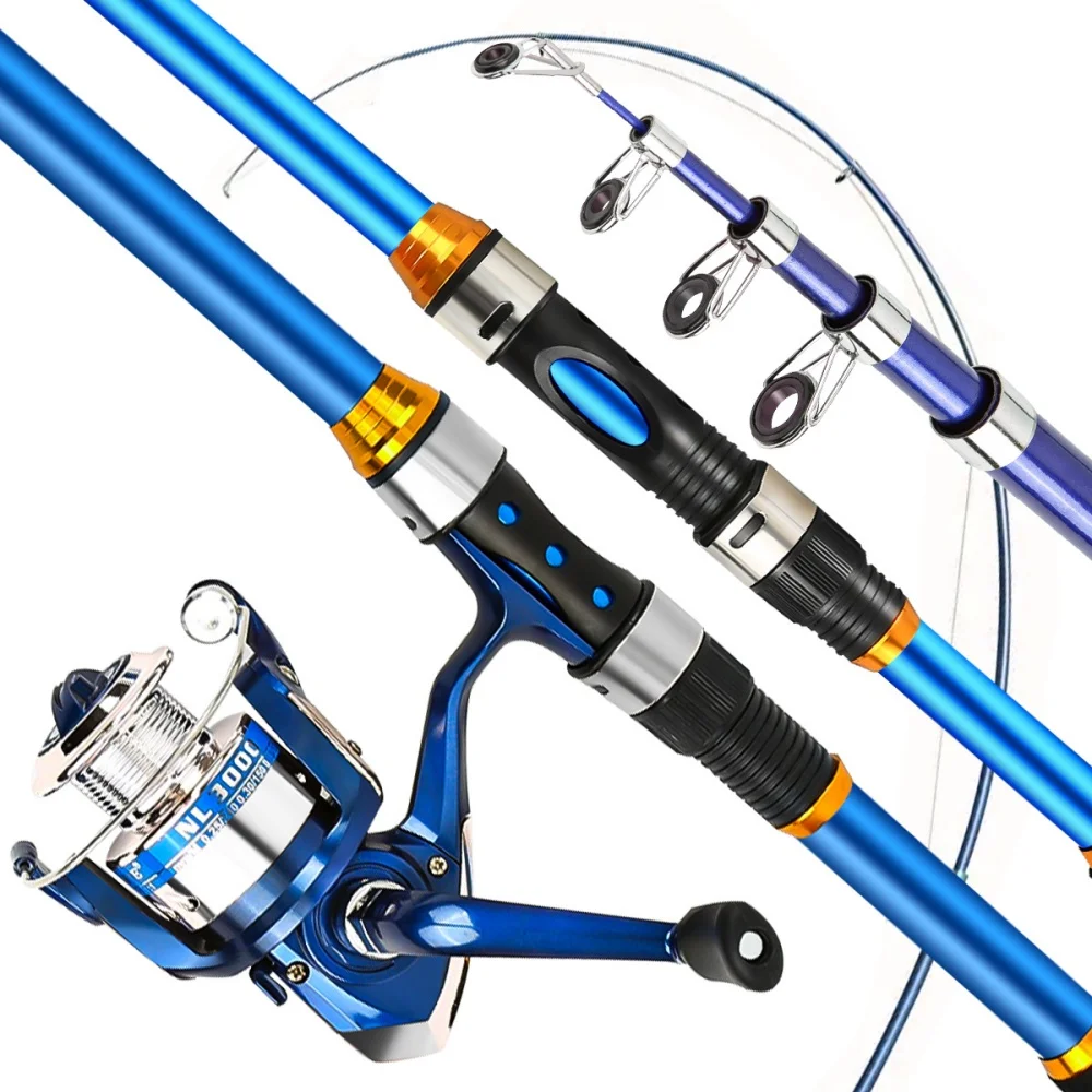 2.1-3.6M Telescopic Glass Fibe - Fishing Rod Spinning avis et prix