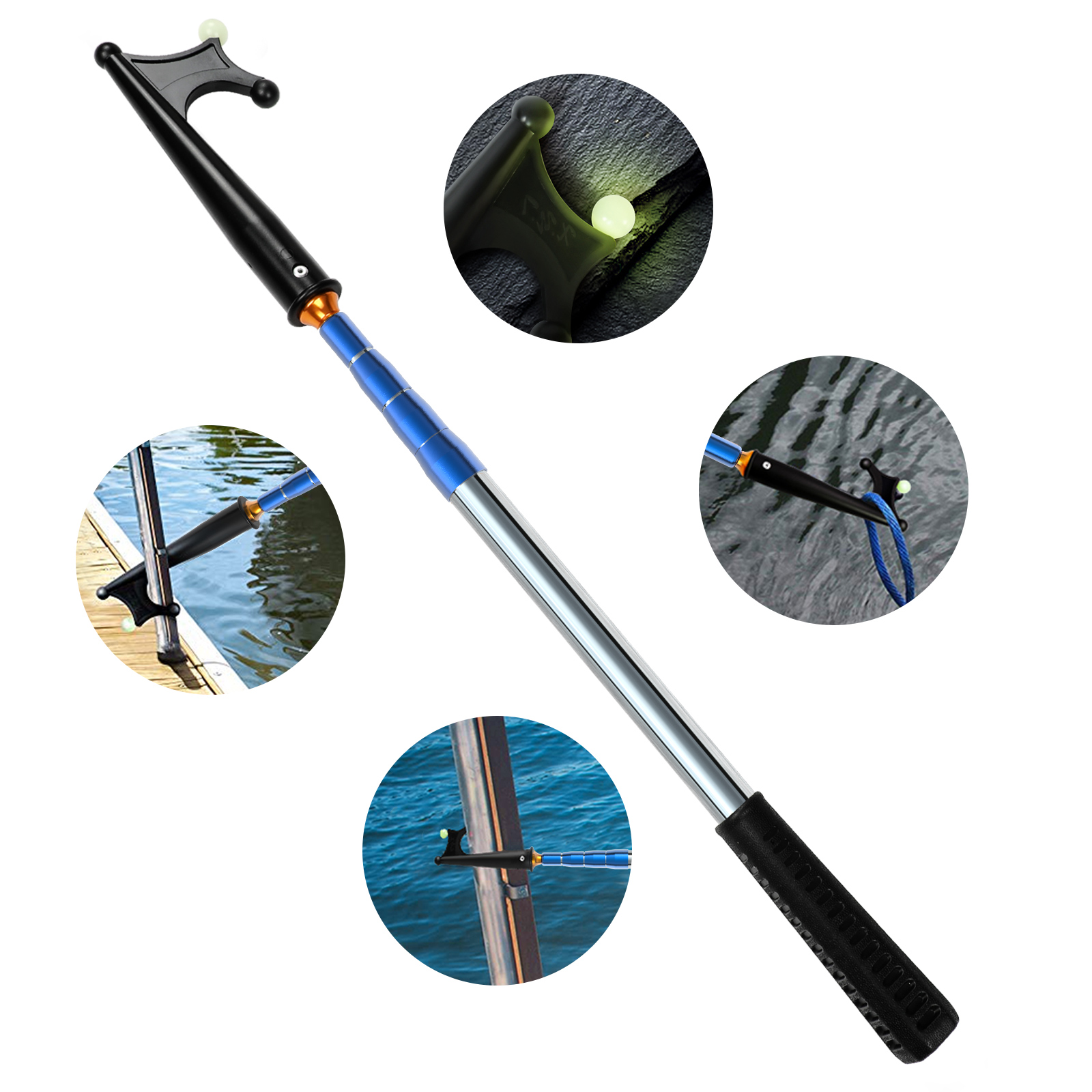 SANLIKE Telescoping Boat Hooks - Fishing Rod Casting avis et prix