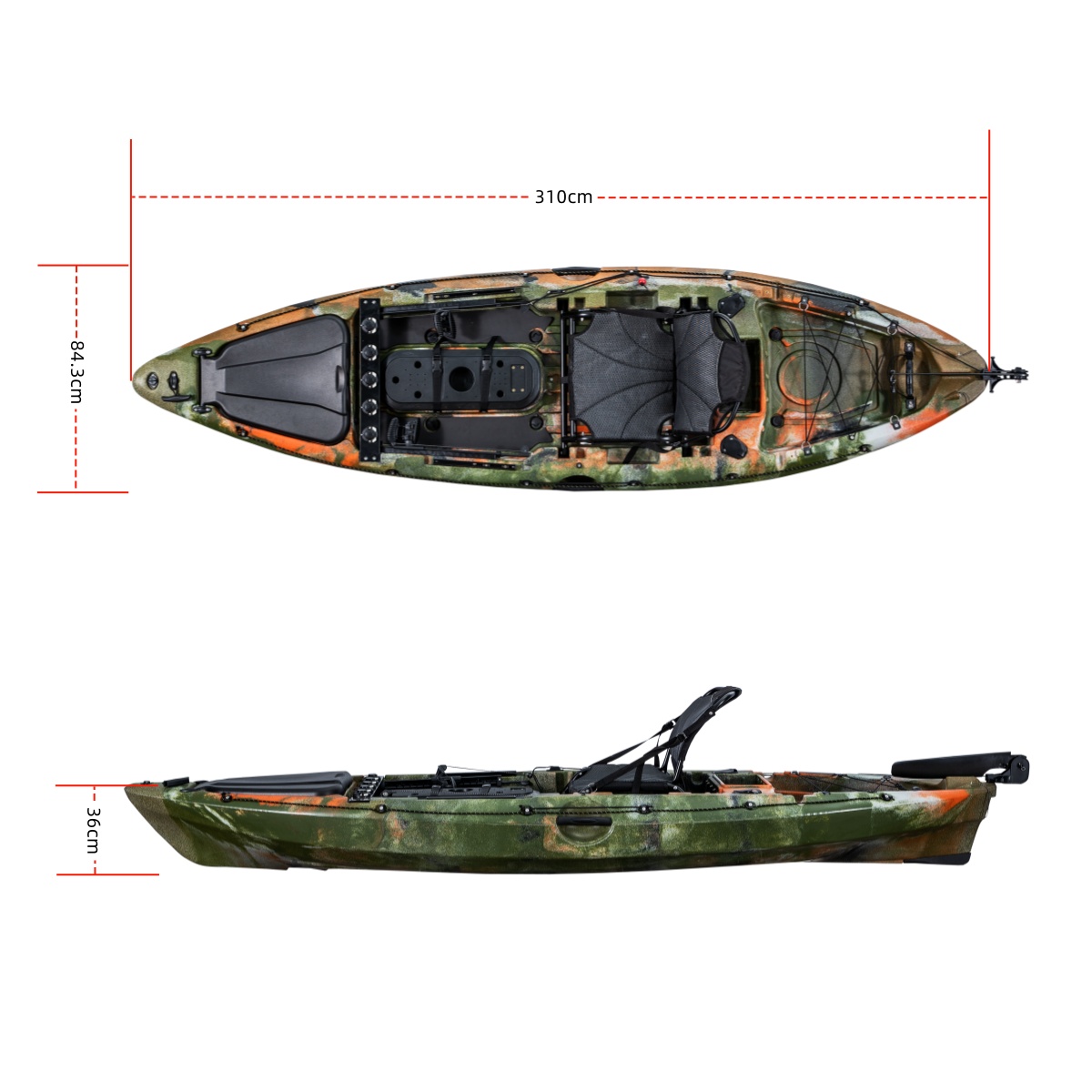 First-class Single Fishing Kay - Fishing Rod Boat avis et prix