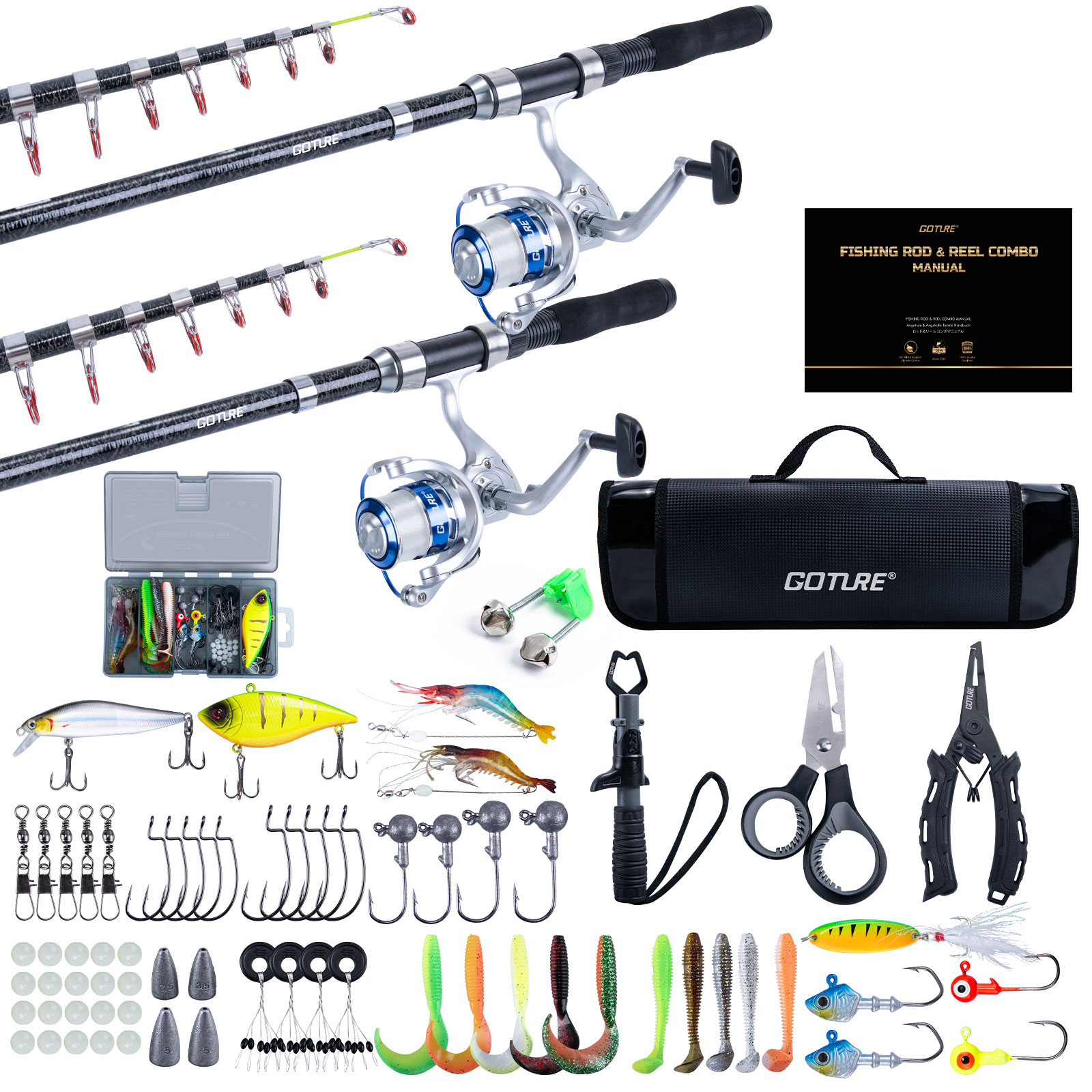 Goture Double Spinning Fishing - Fishing Rod Spinning avis et prix