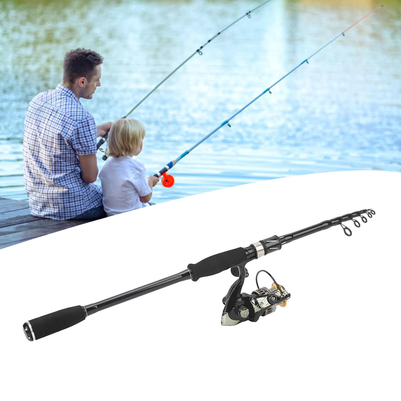 Lure Fishing Rod and Reel Comb - Fishing Rod Carbon Fiber avis et prix
